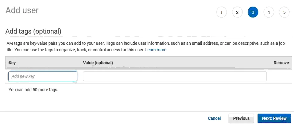 Adding tags (optional)