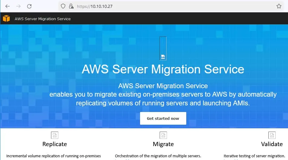 Configuring AWS Server Migration Service and AWS Connector
