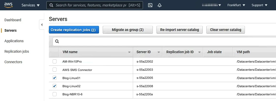How to migrate VMware to AWS – selecting VMs for migration