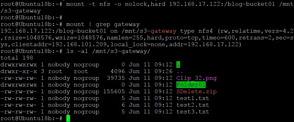 Managing files in the S3 bucket after mounting the bucket as an NFS share by using Amazon Storage Gateway