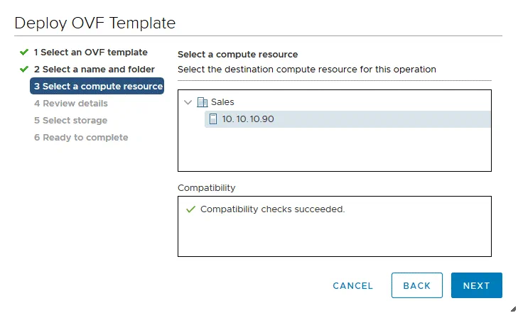 Selecting a compute resource