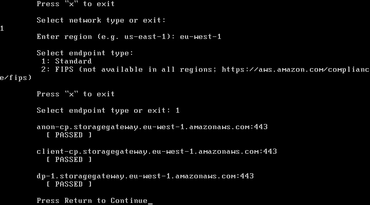 The connection test is passed