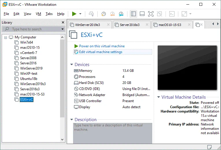 A-new-VM-for-a-vSphere-7-home-lab-is-created-and-is-ready-to-install-ESXi-7