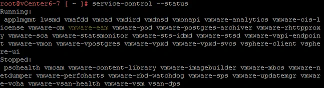 Checking-the-status-of-the-vmware-eam-service