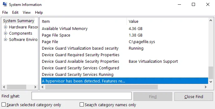 Viewing system information in Windows