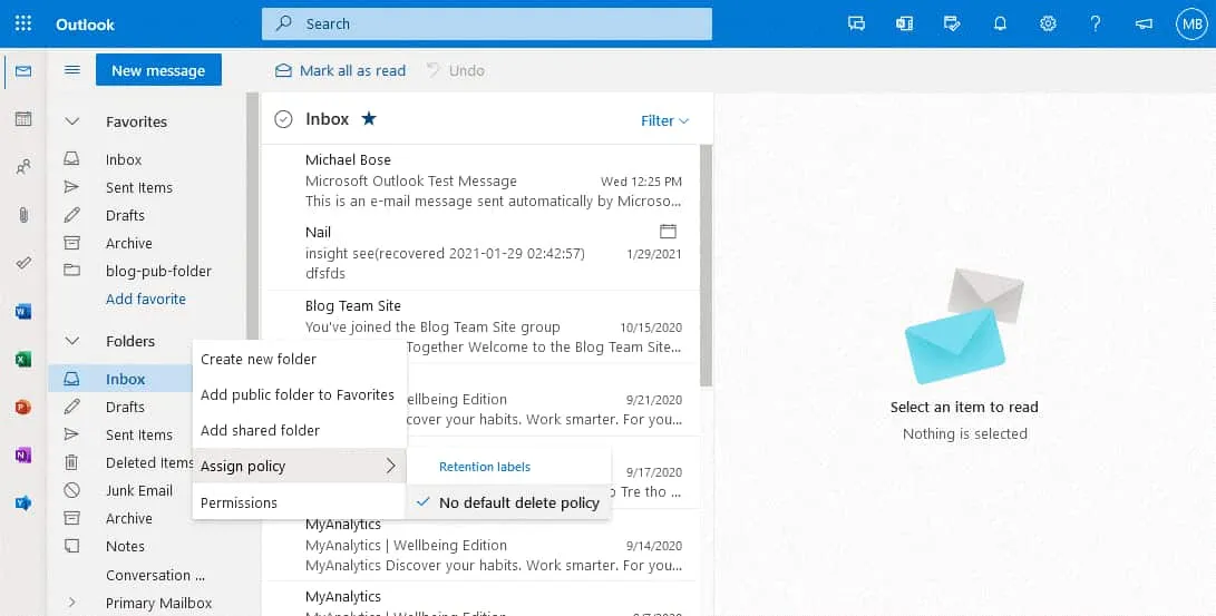 How-to-get-Outlook-email-in-the-web-interface¬-–-assigning-a-policy