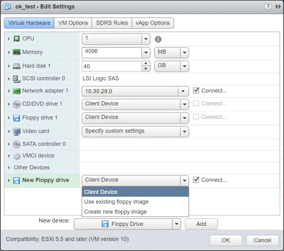 Edit Settings, Connect At Power On