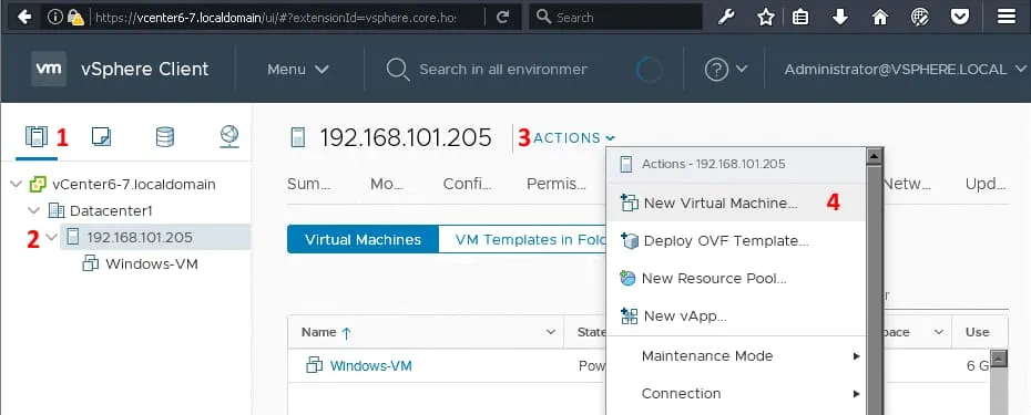 VMware nested virtualization – creating a new ESXi VM on an ESXi server