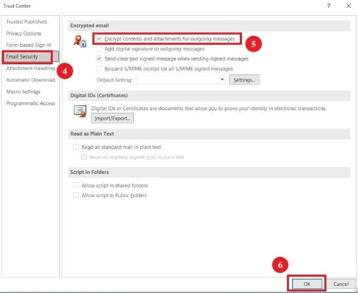 encrypt all outgoing messages