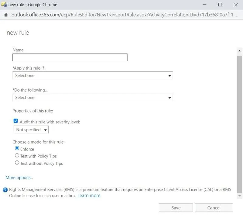 add rule options