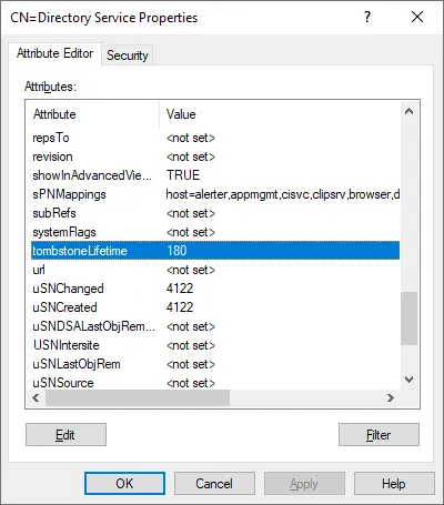 How to change Tombstone Lifetime