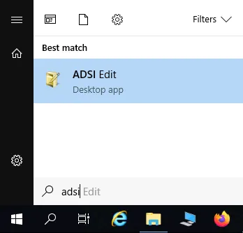 How to open ADSi Edit in Windows