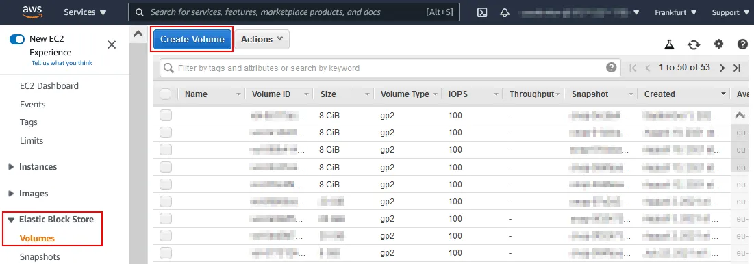 Adding a volume for steps on how to take snapshots in aws of multiple EBS volumes