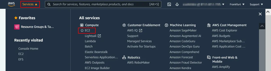 Using AWS Management Console to create snapshot of EC2 instance (EBS snapshot)