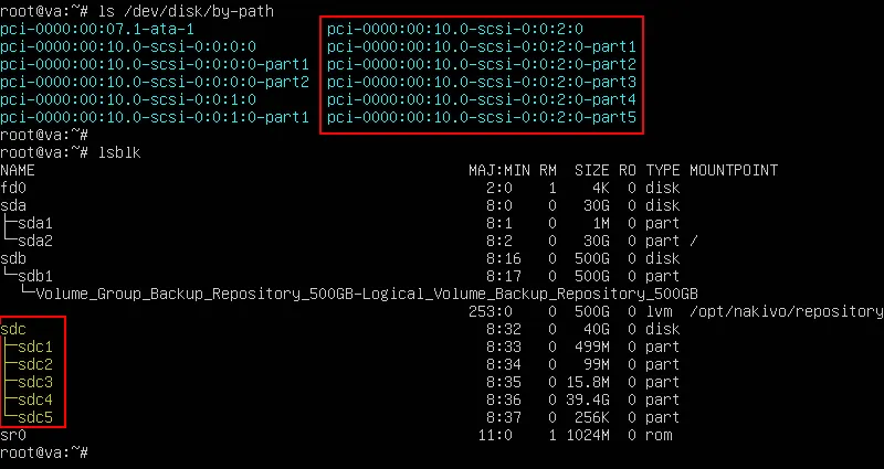 Checking block devices connected after using SCSI disk HotAdd for VM backup