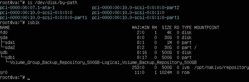 Checking connected block devices in Linux