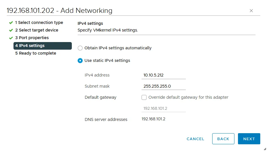 ESXi vMotion Network Configuration: Best Practices