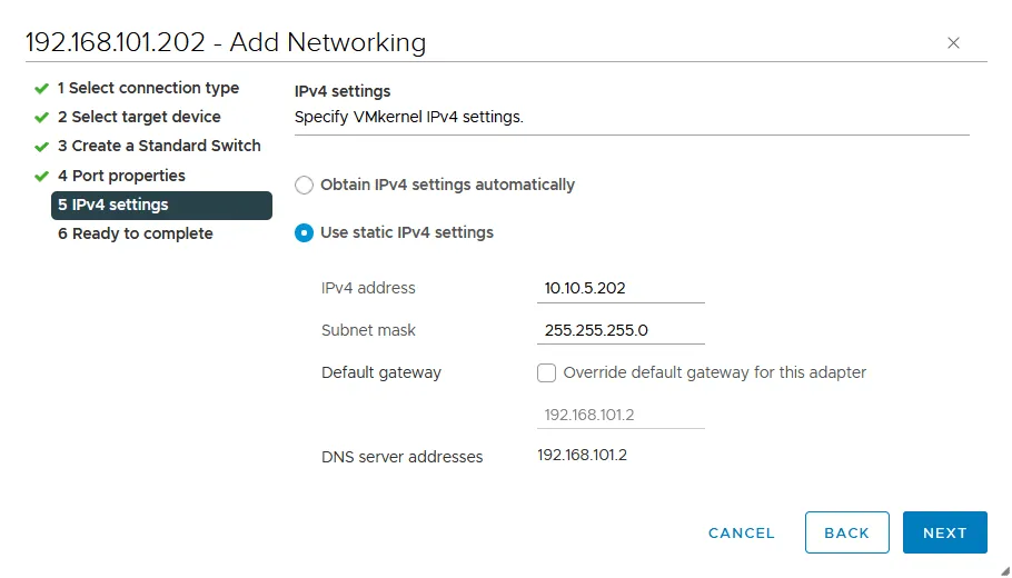 ESXi vMotion Network Configuration: Best Practices