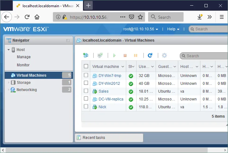 VMware Host Client is explained in the VMware vs Hyper-V comparison