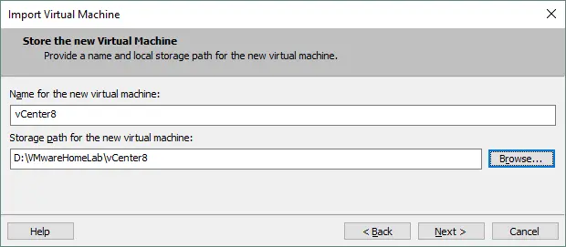 Festlegen des VM-Standorts