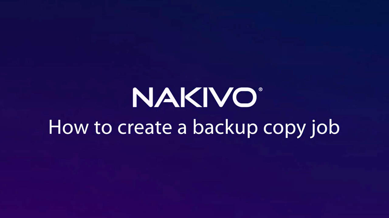 backup copy job video preview