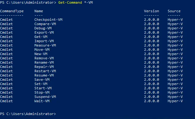 Using the Get-Command PowerShell cmdlet