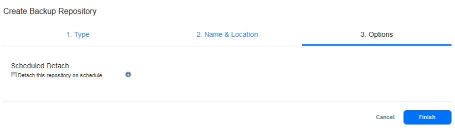 Options for the Microsoft 365 backup repository