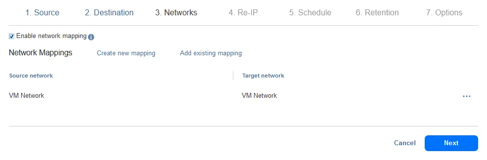 Configuring network mapping