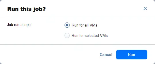 Running the Flash VM Boot job for all VMs