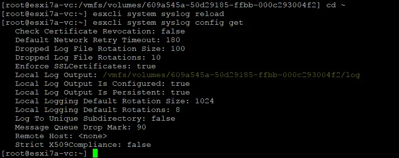 The location of VMware ESXi logs has been changed