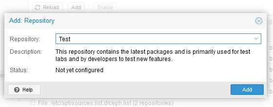 Adding Test and No-subscription repositories