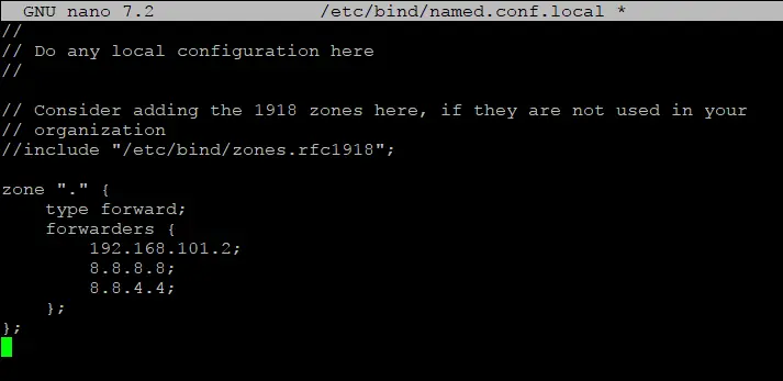 Configure DNS forwarding or DNS relay