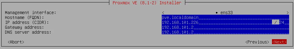 Configuring network settings