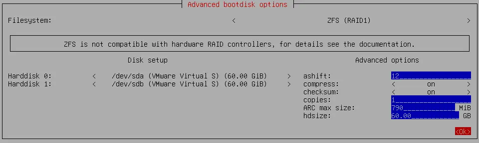 Preparing a ZFS file system on the destination storage