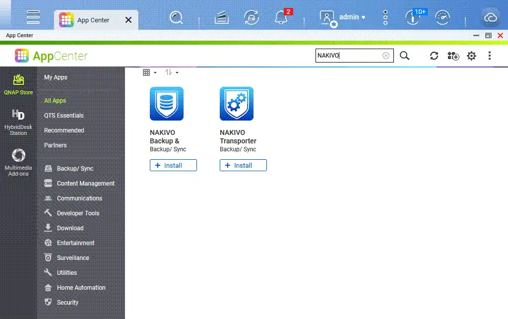 Install the NAKIVO solution as immutable backup software
