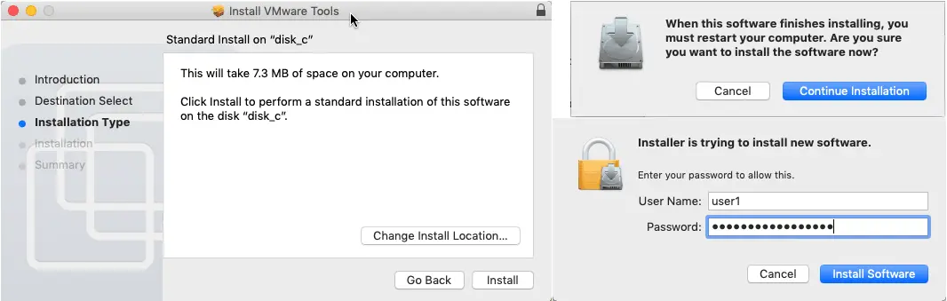 Choosing the installation type