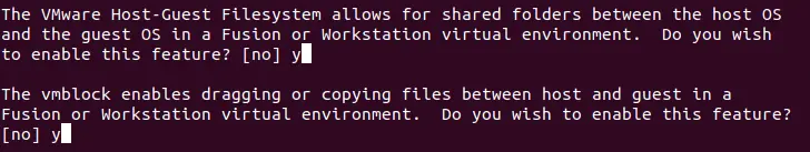 Enabling features such as shared folders