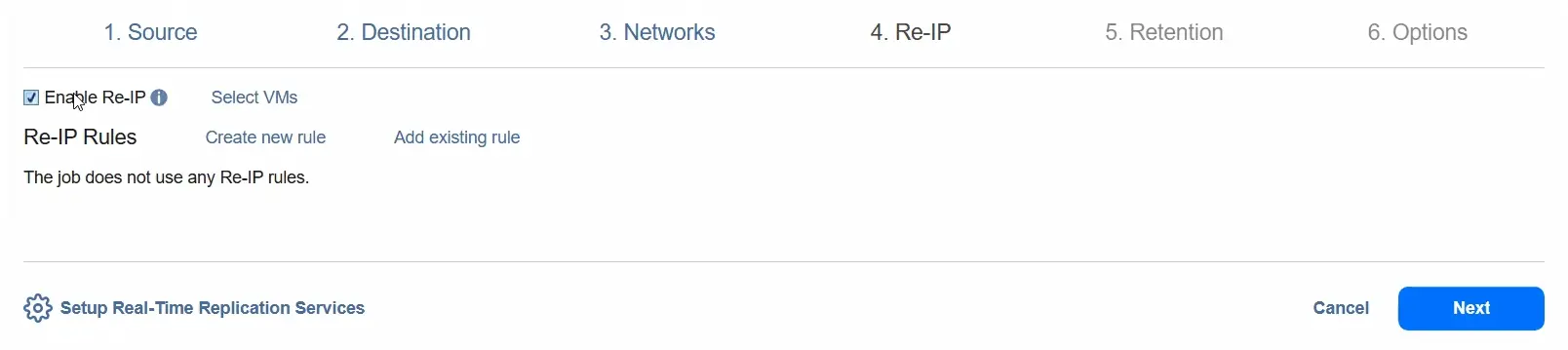 Configuring Re-IP